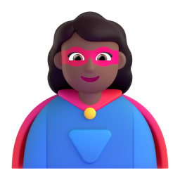 Emoji Superhero Woman