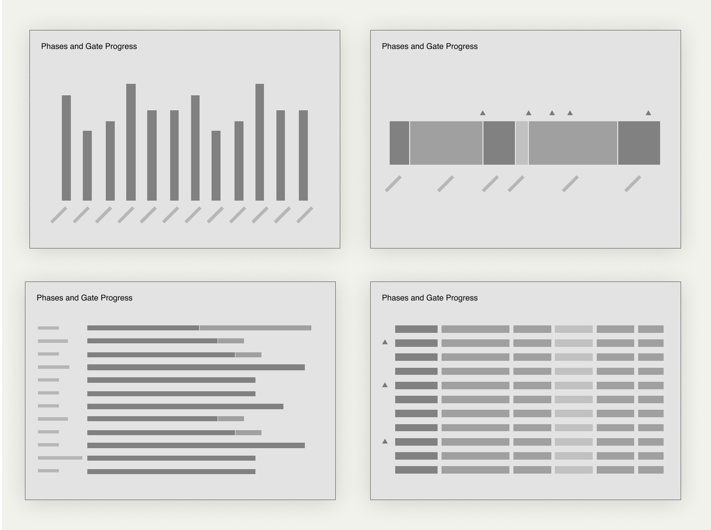 wireframe reports visualisation